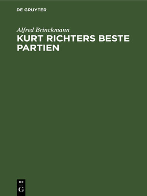 cover image of Kurt Richters beste Partien